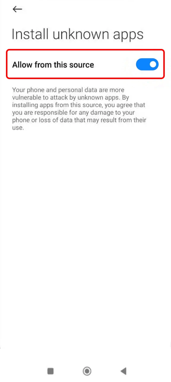 Unknown source permission is required to use the 1Win app in Japan.